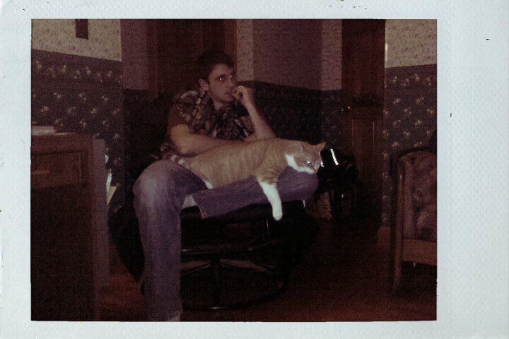boy and cat